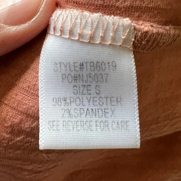 Nic & Jo Peach Apricot Velour Corduroy Jumper Overall Dress S - Picture 9 of 11